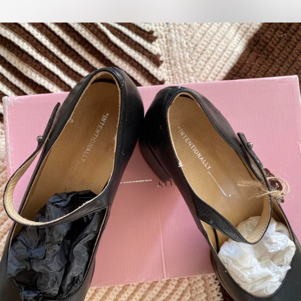Intentionally Blank Chunky Mary Jane Heels - Picture 6 of 7